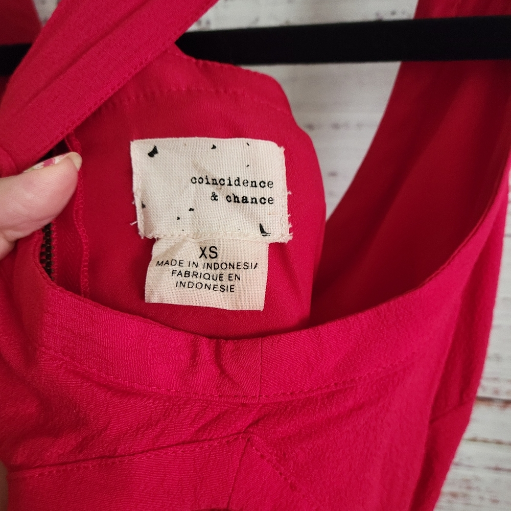 Coincidence & Chance XS Red Cutout Dress - Picture 3 of 3